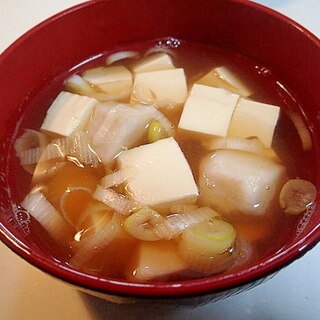 ❤里芋＆豆腐＆白葱のお吸い物❤